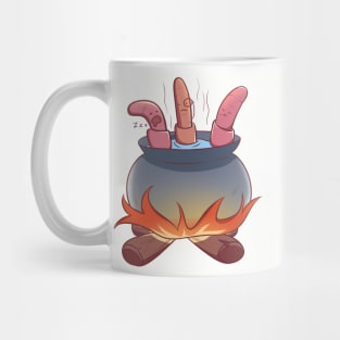 Hotpot Worms Halloween Cute Food Mug